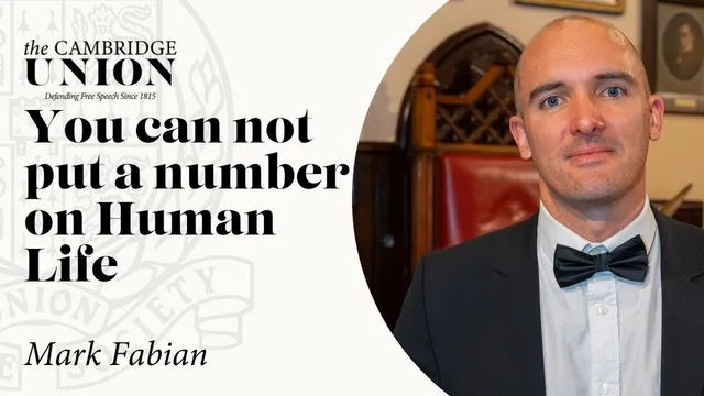 Mark Fabian speaking at the Cambridge Union